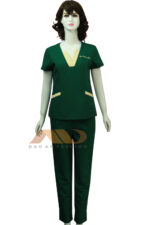 đồng phục nhân viên phòng mạch xanh lá
