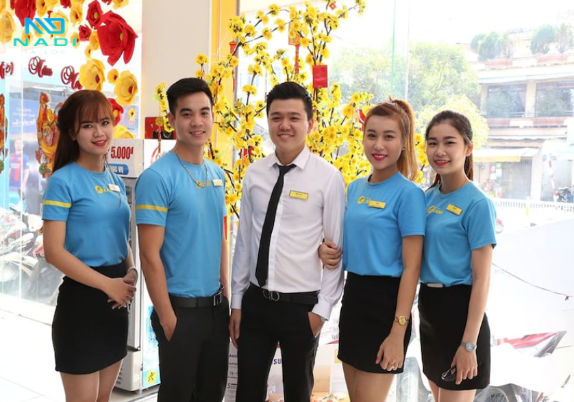 Đồng phục của chuỗi siêu thị Điện Máy Xanh Đồng phục của chuỗi siêu thị Điện Máy Xanh
