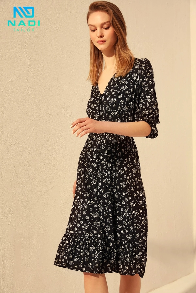 Vải rayon may đầm váy Vải rayon may đầm váy