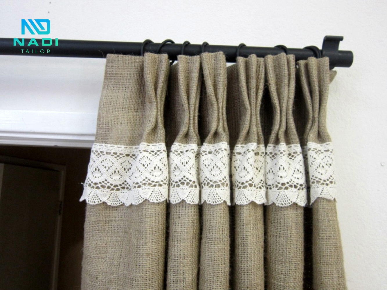 Rèm vải cotton thô Rèm vải cotton thô