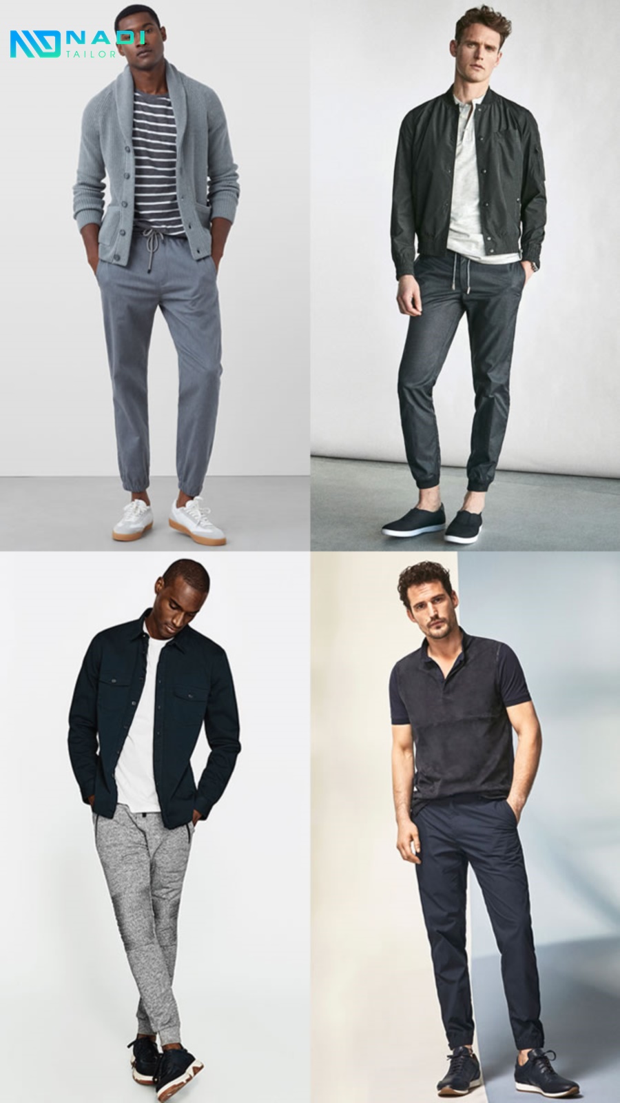 Quần jogger và áo thun nam