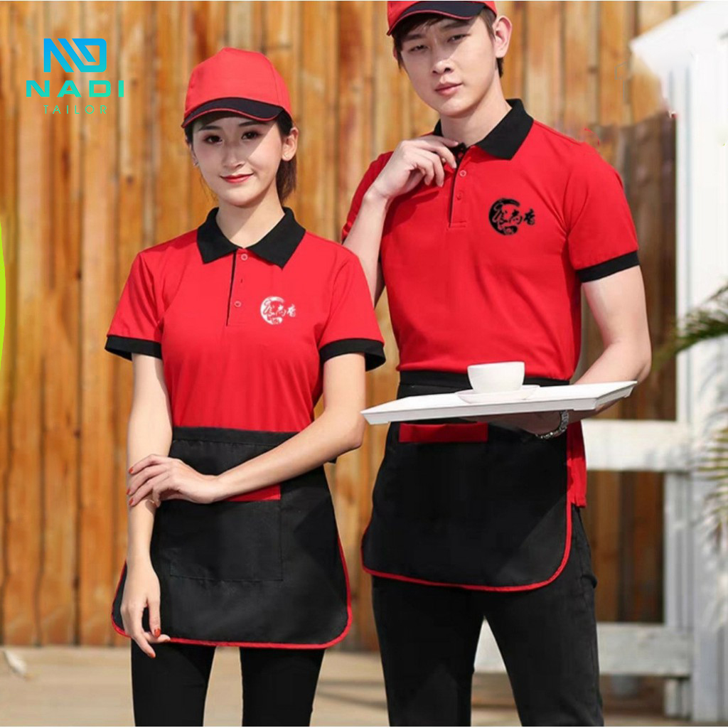 Áo Đồng Phục Màu Đỏ Áo đồng phục màu đỏ đen