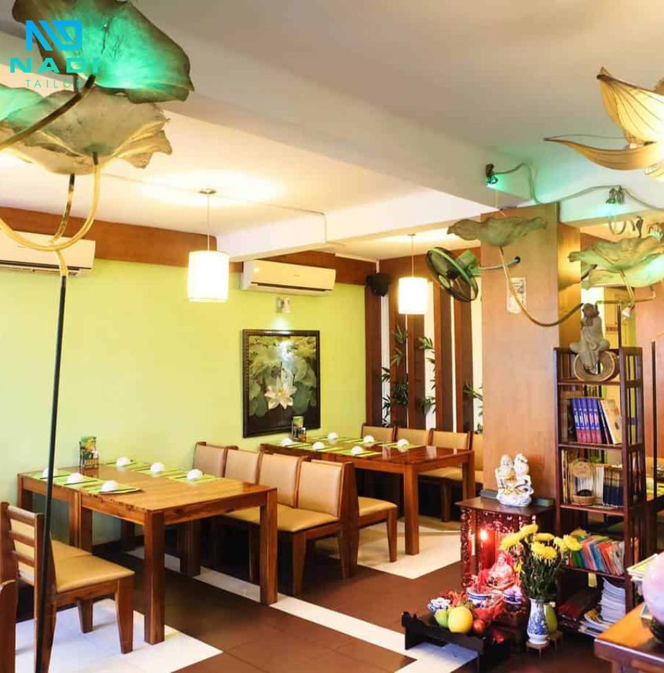 Thiết kế nhà hàng chay với phong cách đơn giản và giản dị Thiết kế nhà hàng chay với phong cách đơn giản và giản dị