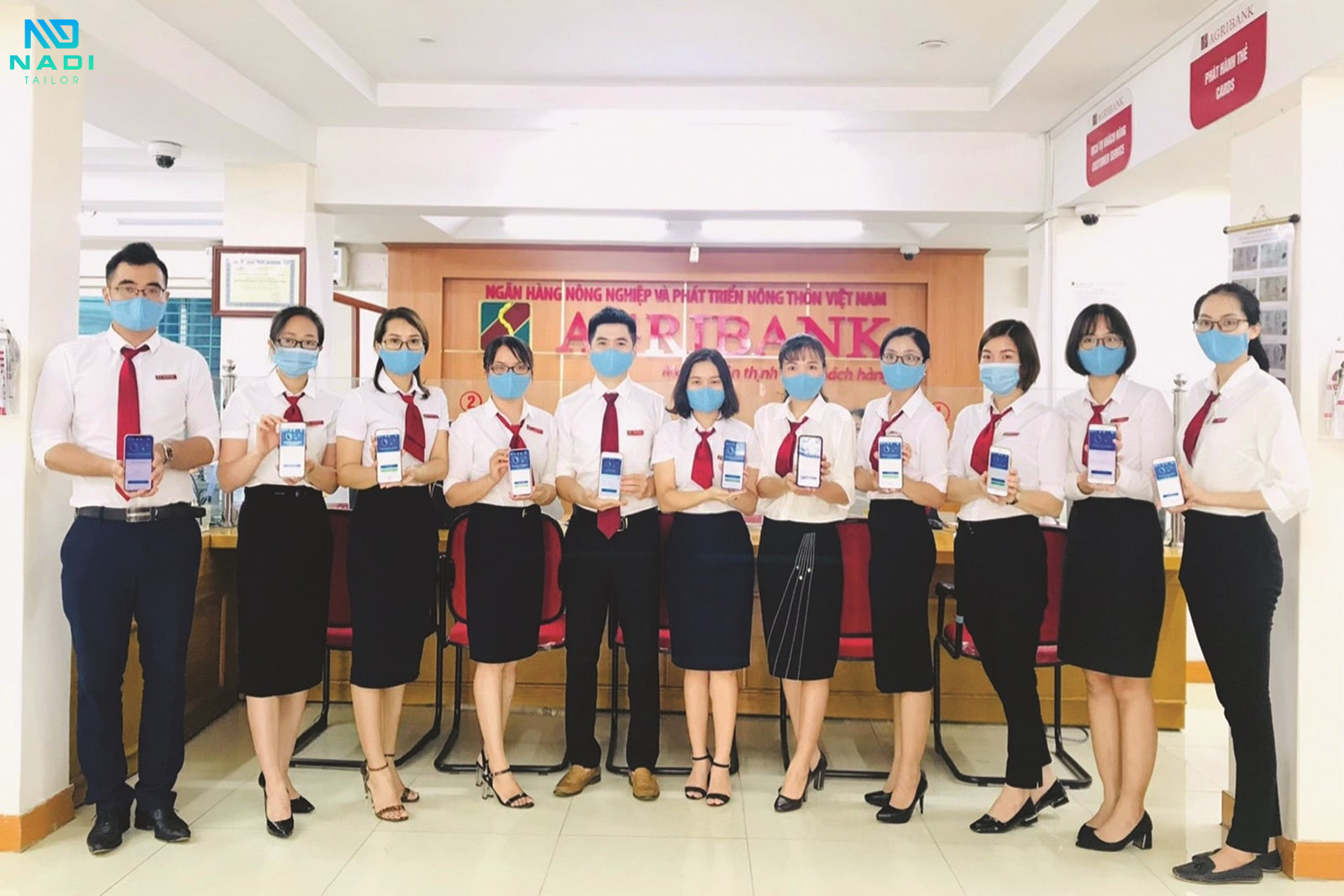 Đồng phục công sở của ngân hàng Agribank Đồng phục công sở của ngân hàng Agribank