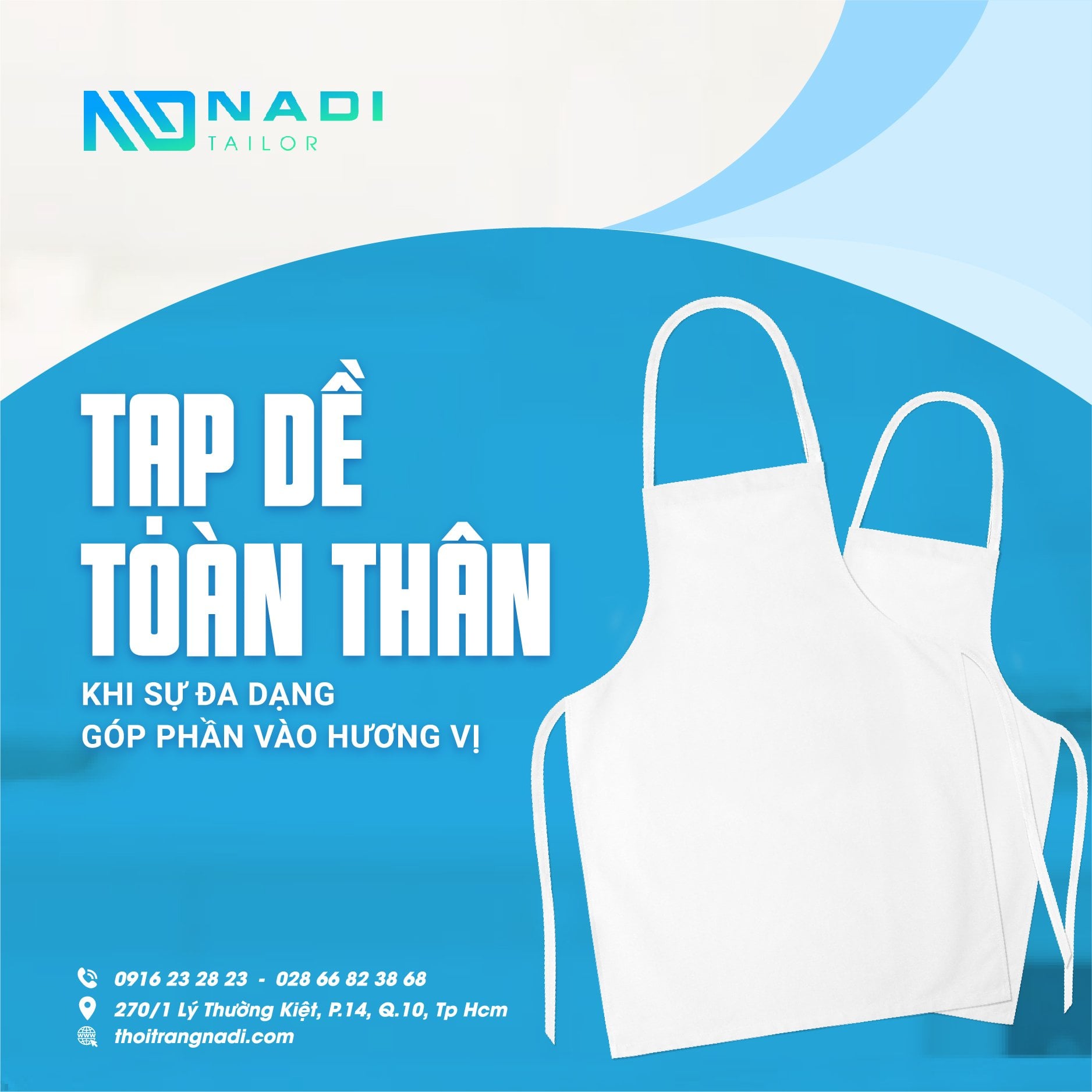 Tạp dề bếp nhà hàng Tạp dề bếp nhà hàng