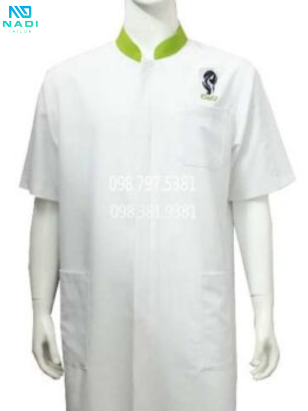 Áo blouse trắng phối màu tinh tế