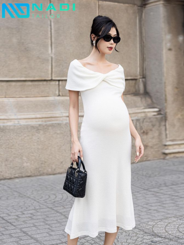 Váy Công Sở Mùa Thu Đông Dáng Chữ A Đơn Giản Với Áo Cardigan_ Phong Cách Thanh Lịch Mỗi Ngày