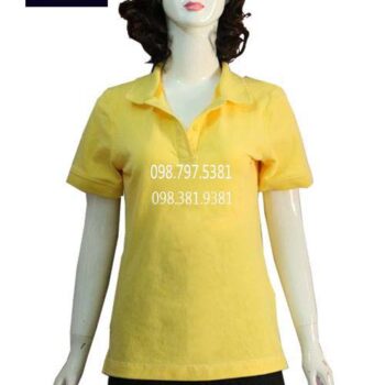 Áo Vải Thun Cá Sấu Vàng
