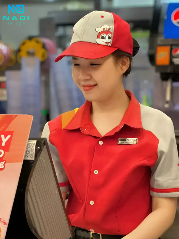 Mũ lưỡi trai đồng phục nhân viên Jollibee