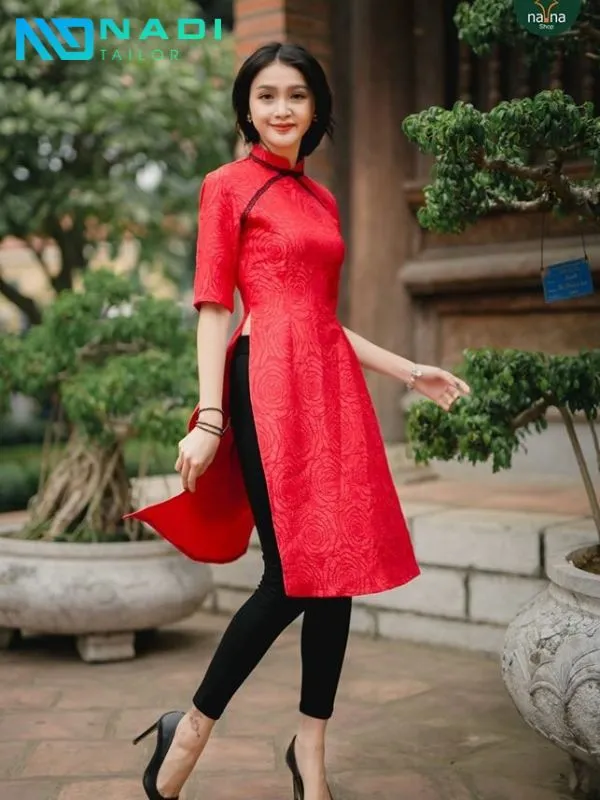 Áo dài đồng phục công sở cách tân