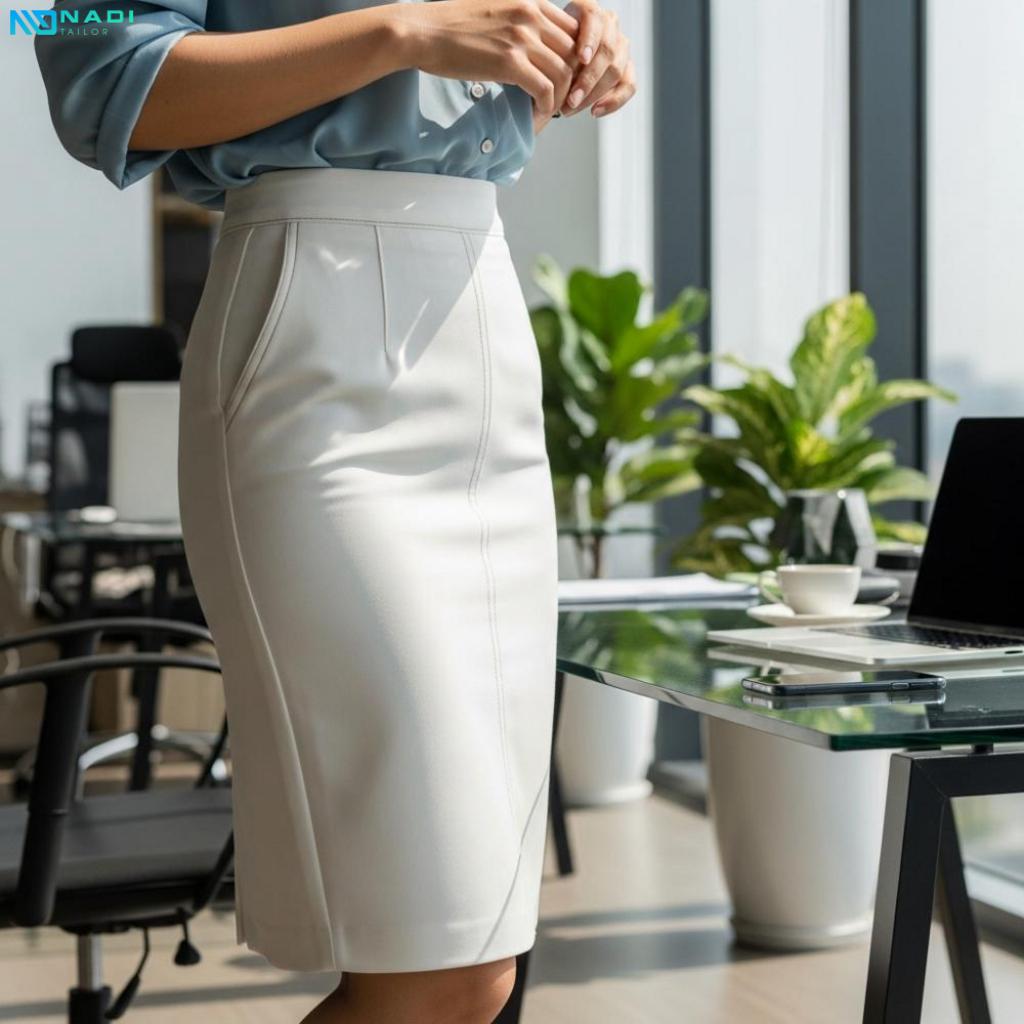 Lựa chọn chất liệu và bảo quản chân váy trắng