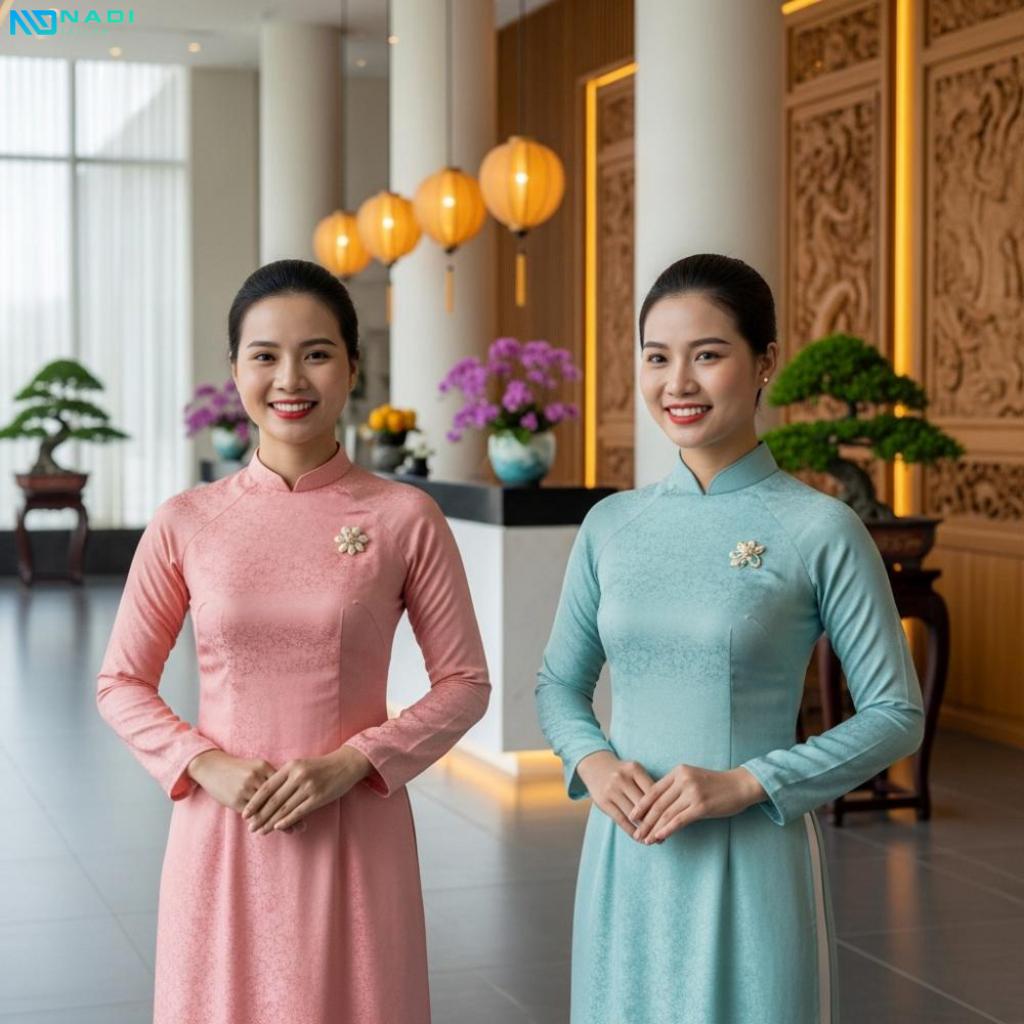 Các kiểu dáng và thiết kế áo dài lễ tân