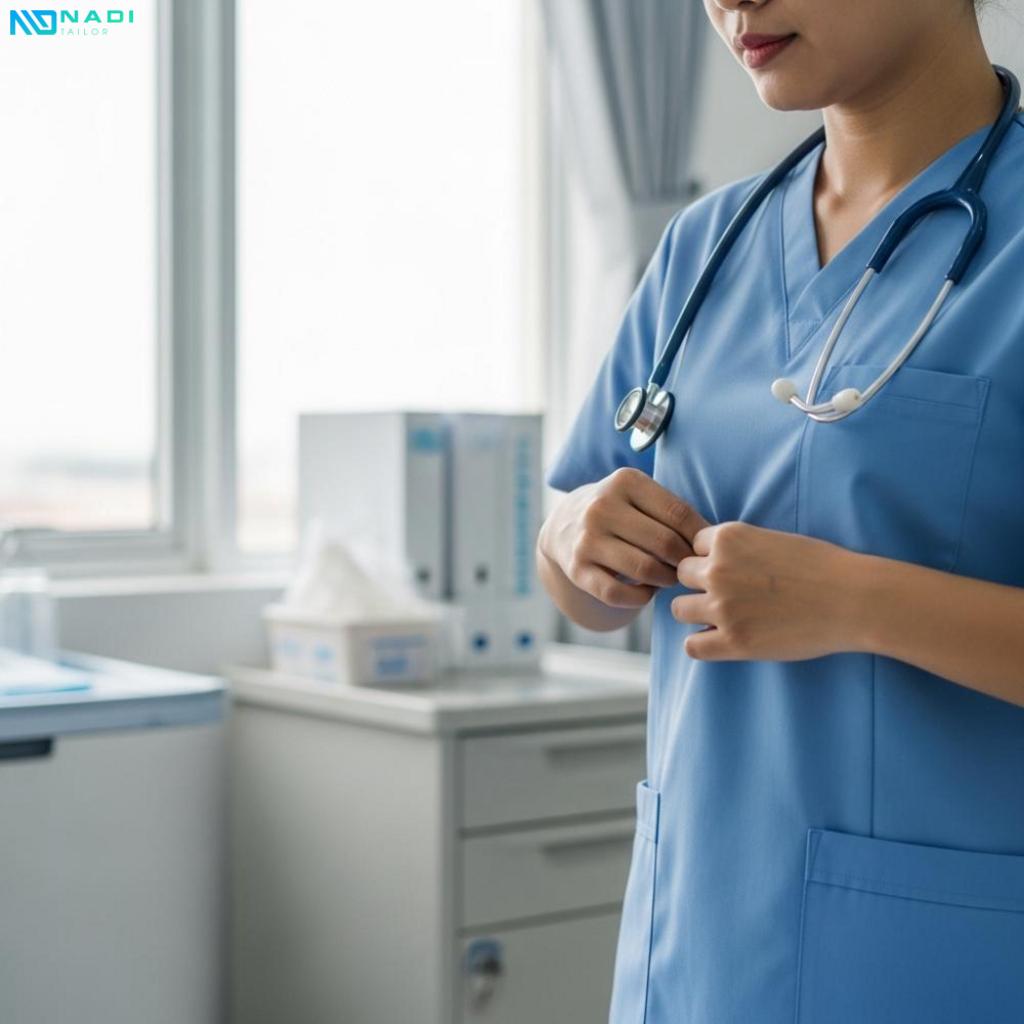 Chất liệu và thiết kế của scrubs bác sĩ Chất liệu và thiết kế của scrubs bác sĩ