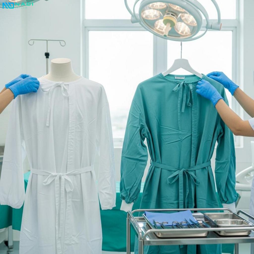 Ứng dụng thực tế của áo choàng cách ly và áo choàng phẫu thuật trong bệnh viện và phòng khám