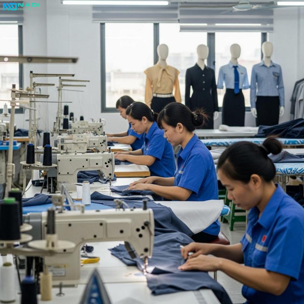 Quy trình đặt may đồng phục công sở tại xưởng