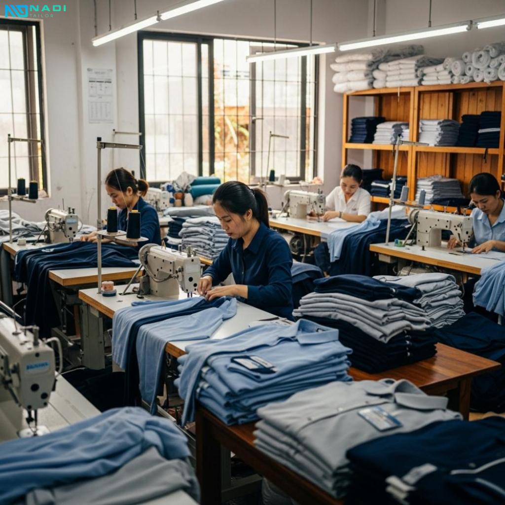 Lưu ý khi đặt may đồng phục công sở tại xưởng tân phú Lưu ý khi đặt may đồng phục công sở tại xưởng tân phú