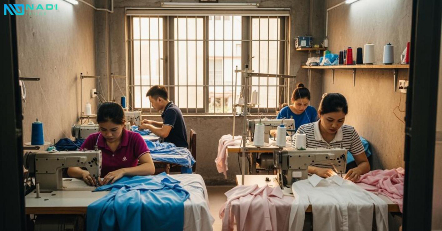Quy trình đặt may áo blouse tại xưởng Quy trình đặt may áo blouse tại xưởng