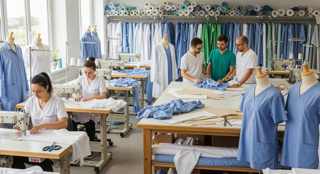 Xưởng May Đồng Phục Phòng Khám Tại Quận 3 Chuyên Nghiệp