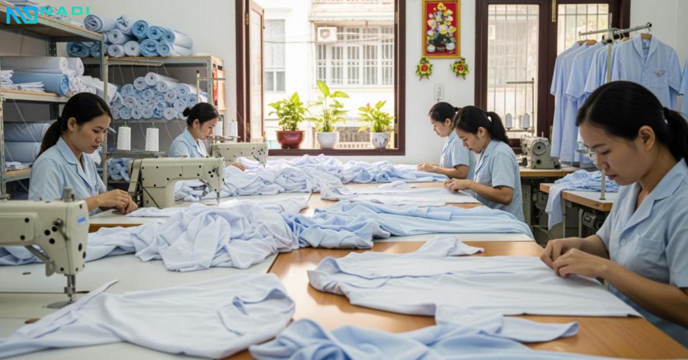 Tổng quan về xưởng may đồng phục phòng khám tại quận 3 Tổng quan về xưởng may đồng phục phòng khám tại quận 3