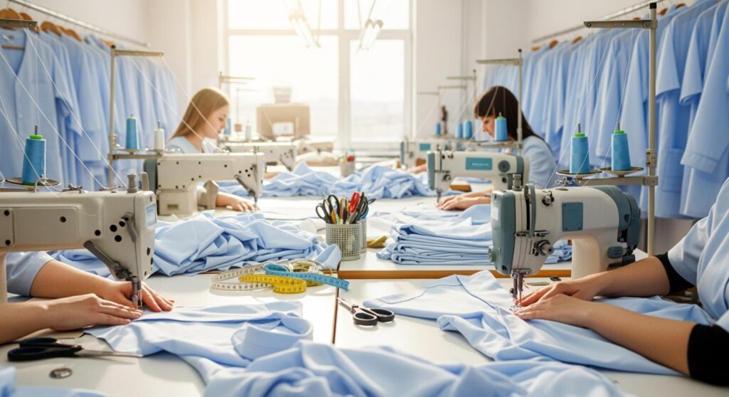 Xưởng May Đồng Phục Phòng Khám Tại Quận 4 Uy Tín, Giá Tốt