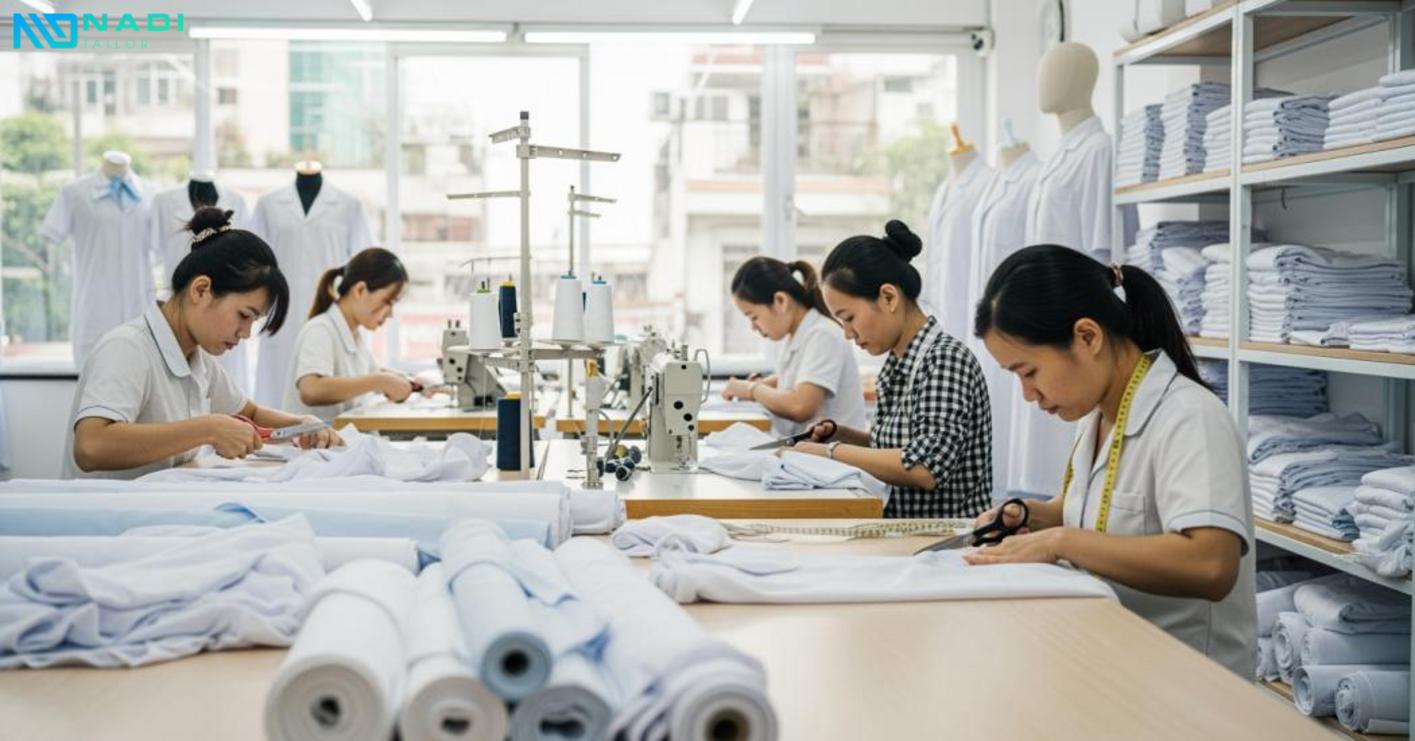 Quy trình đặt may đồng phục phòng khám tại quận 5 Quy trình đặt may đồng phục phòng khám tại quận 5