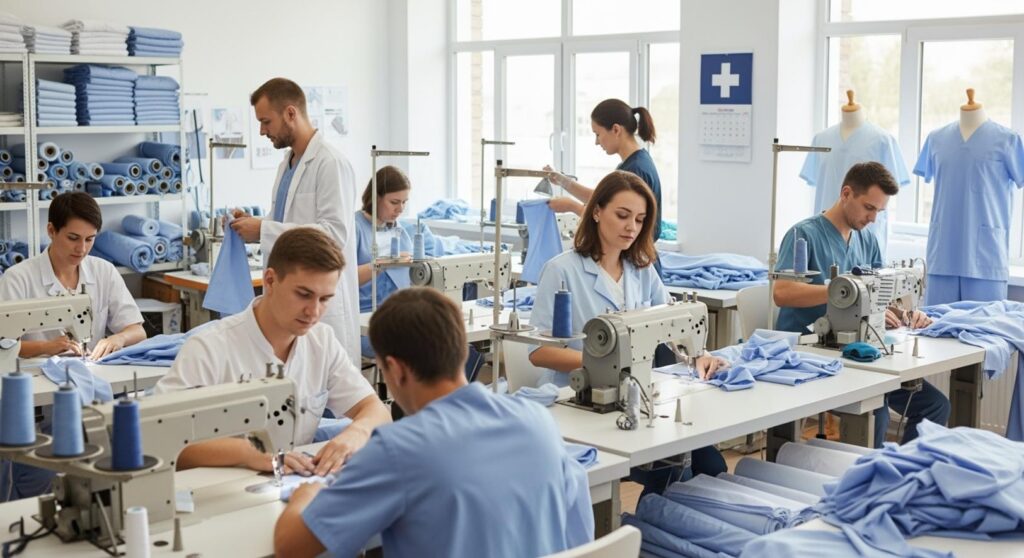 Xưởng May Đồng Phục Phòng Khám Tại Quận 9 Chất Lượng Cao