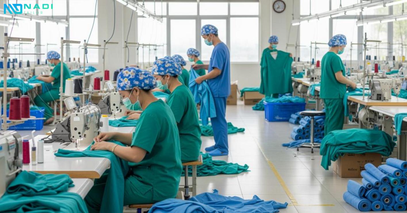 Quy trình đặt may đồng phục phòng mổ tại quận 7 Quy trình đặt may đồng phục phòng mổ tại quận 7