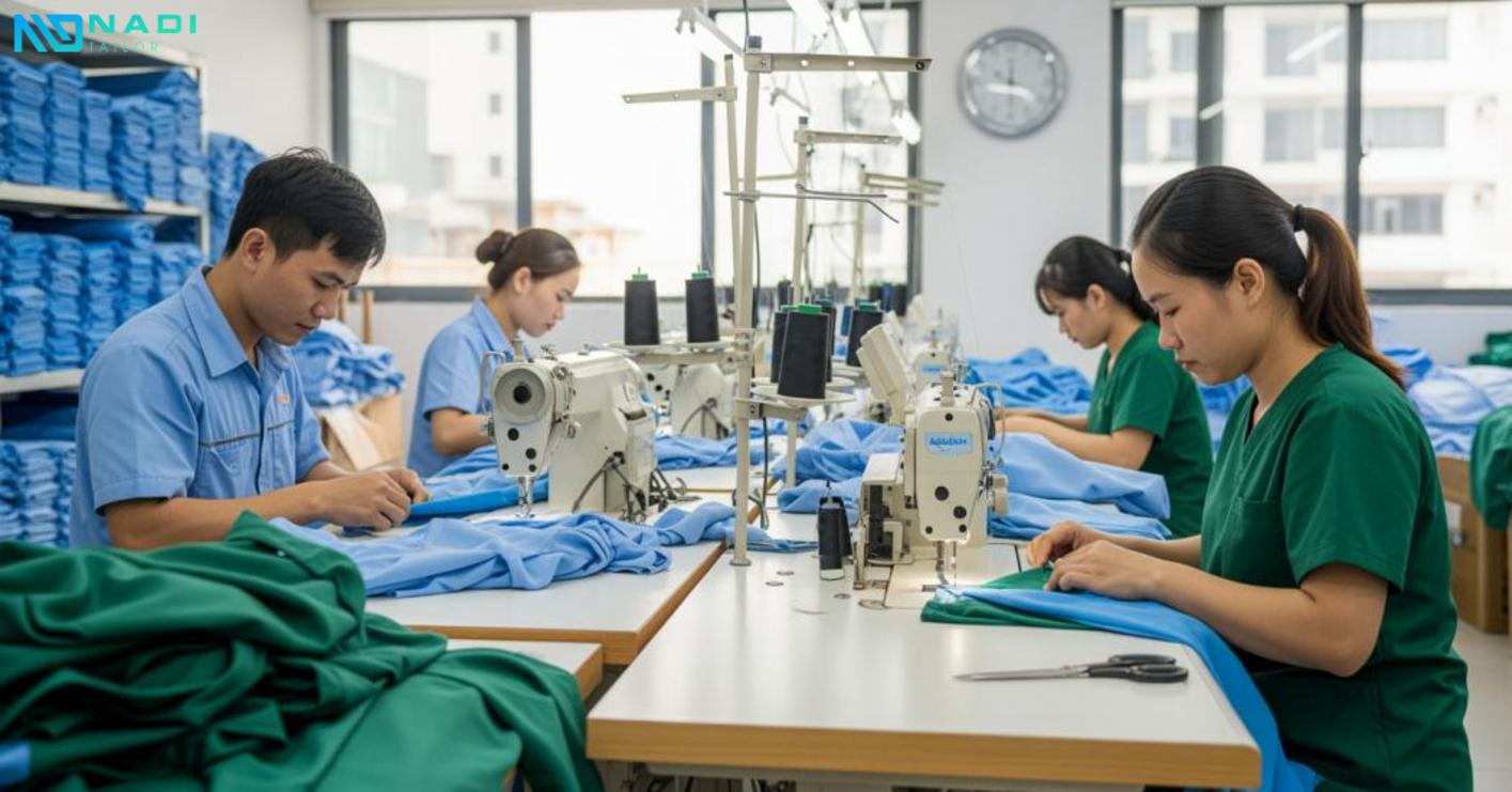 Chất liệu và thiết kế đồng phục phòng mổ Chất liệu và thiết kế đồng phục phòng mổ