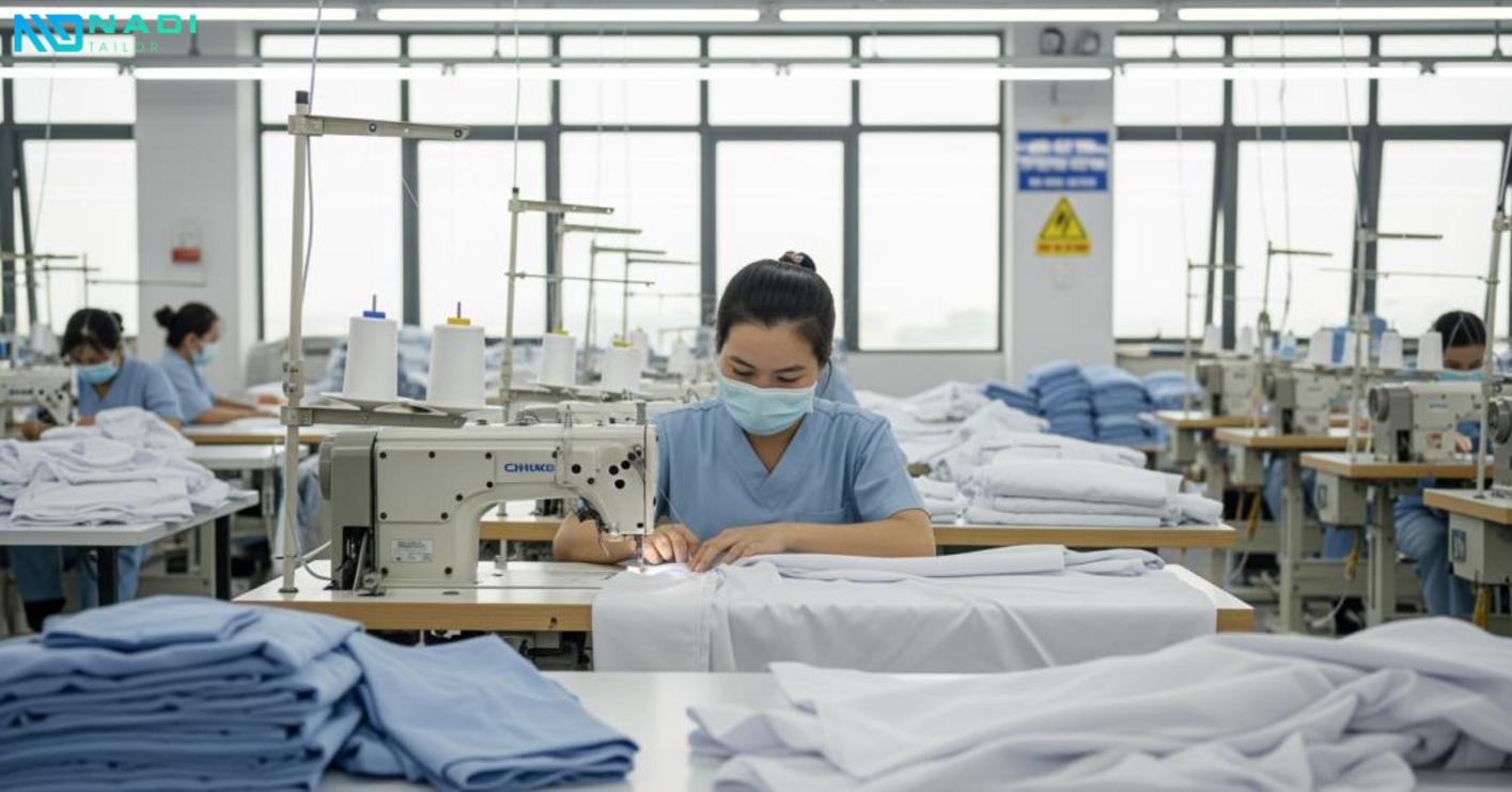 Tiêu chuẩn và chất liệu đồng phục phòng mổ Tiêu chuẩn và chất liệu đồng phục phòng mổ