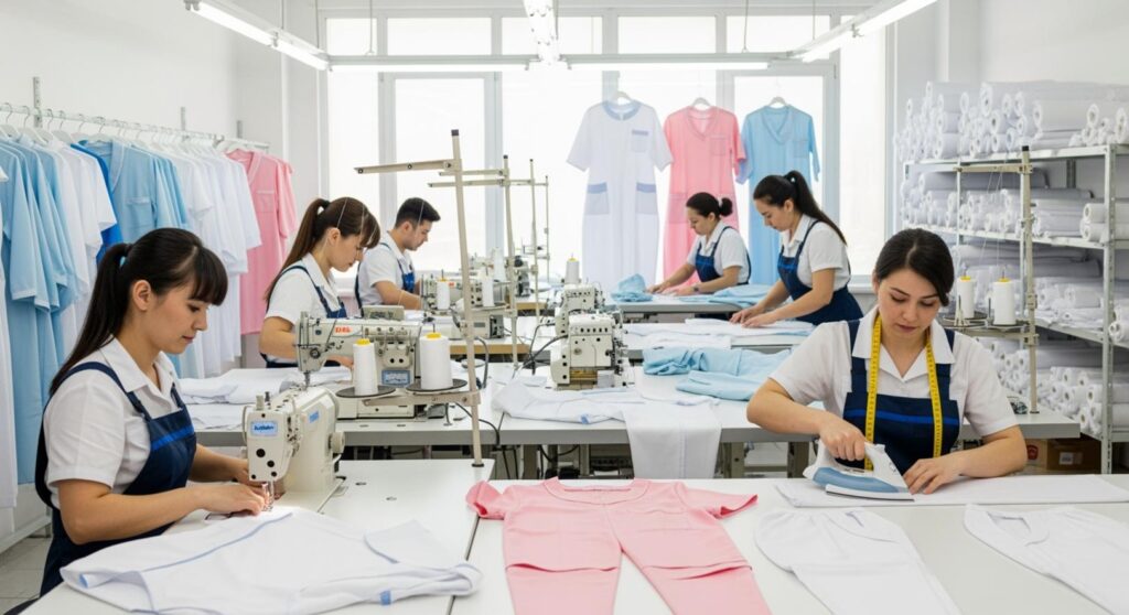 Xưởng May Đồng Phục Thẩm Mỹ Viện Tại Quận 2 Chuyên Nghiệp