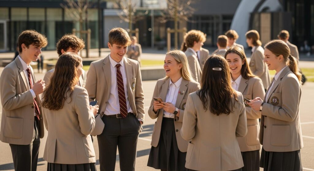 Mẫu Áo Lớp Màu Be Đẹp Thanh Lịch Phong Cách Thời Trang