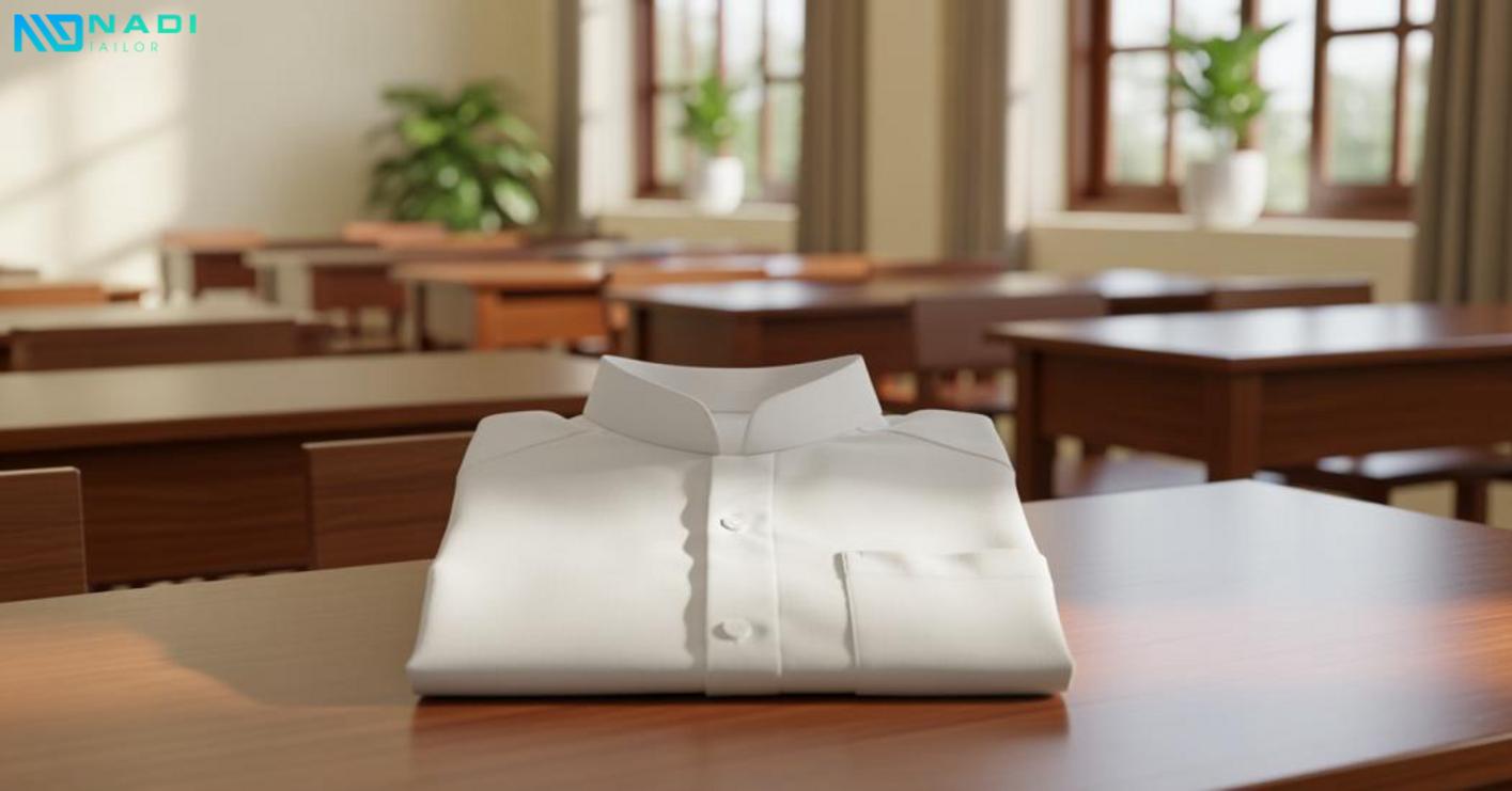 Thiết kế áo lớp màu trắng chuẩn mực – chất liệu và dịch vụ hàng đầu