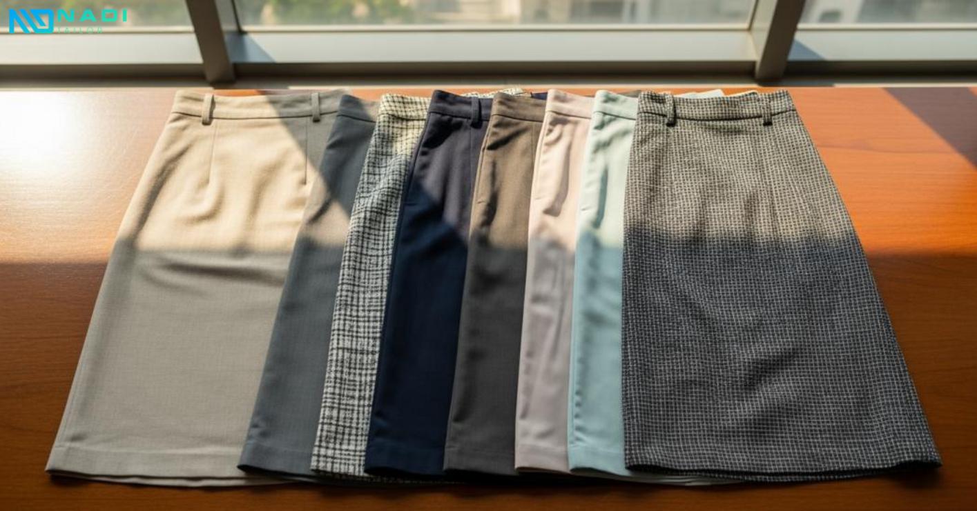 Chân váy công sở dài qua gối – biểu tượng chuyên nghiệp đa ngành Chân váy công sở dài qua gối – biểu tượng chuyên nghiệp đa ngành