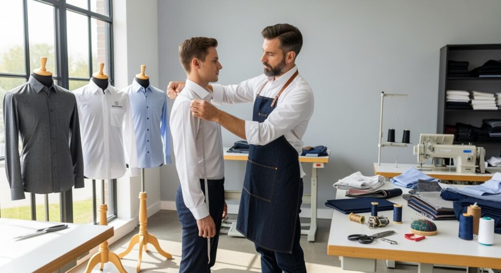 Đặt May Áo Sơ Mi Theo Yêu Cầu Đồng Phục Công Sở Khách Sạn