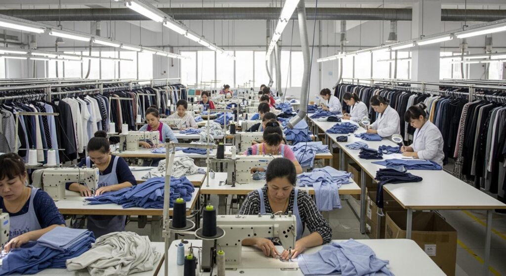 Xưởng May Gia Công Quần Áo Chất Lượng Uy Tín